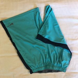 Nike Teal Dri-fit Athletic Shorts Sz L